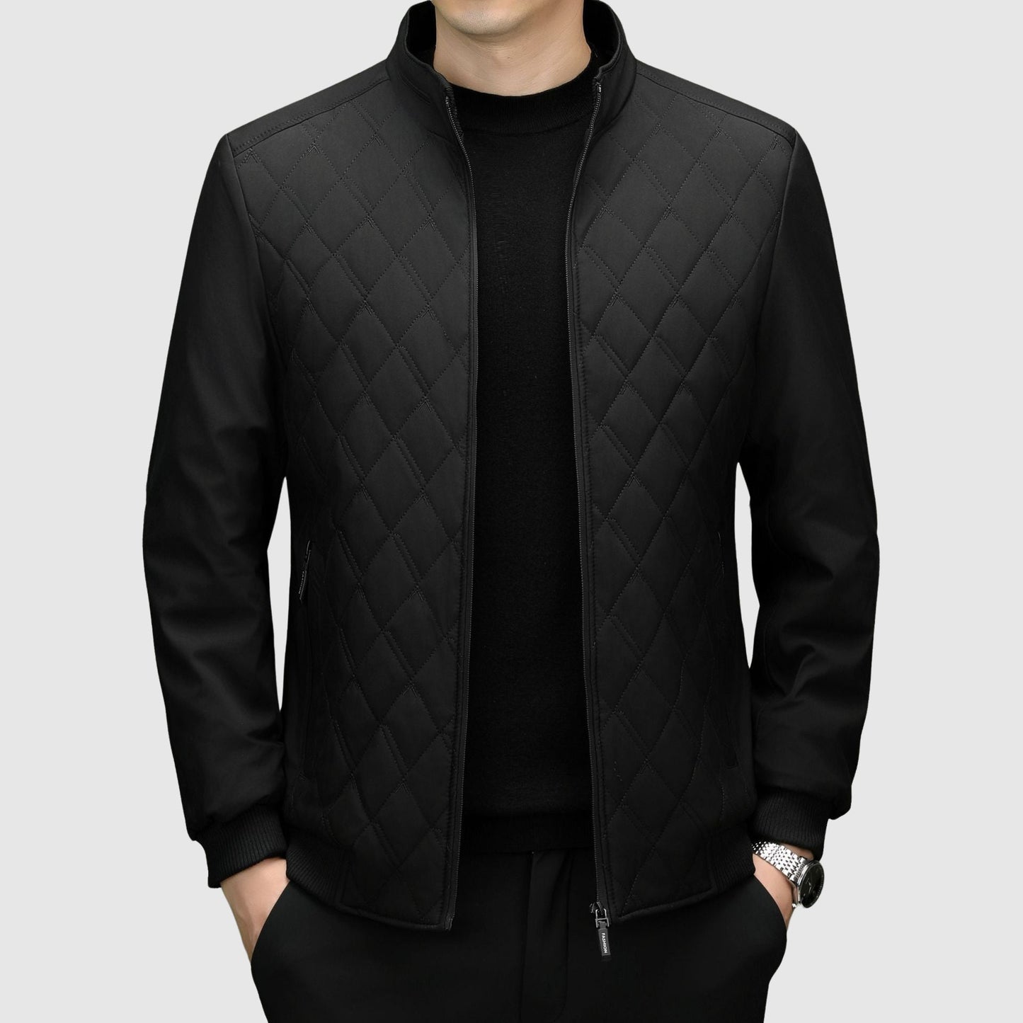 Men's Insulated Poly-Blend Winter Jacket - VibreMode
