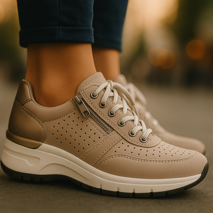 Ladies Lace-Up Platform Shoes