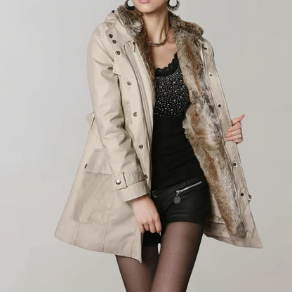 Women's Parka Faux Fur Lining Coat