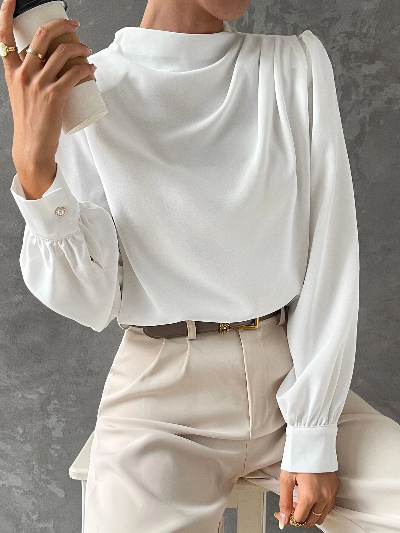 Women's Bishop Sleeve Blouse