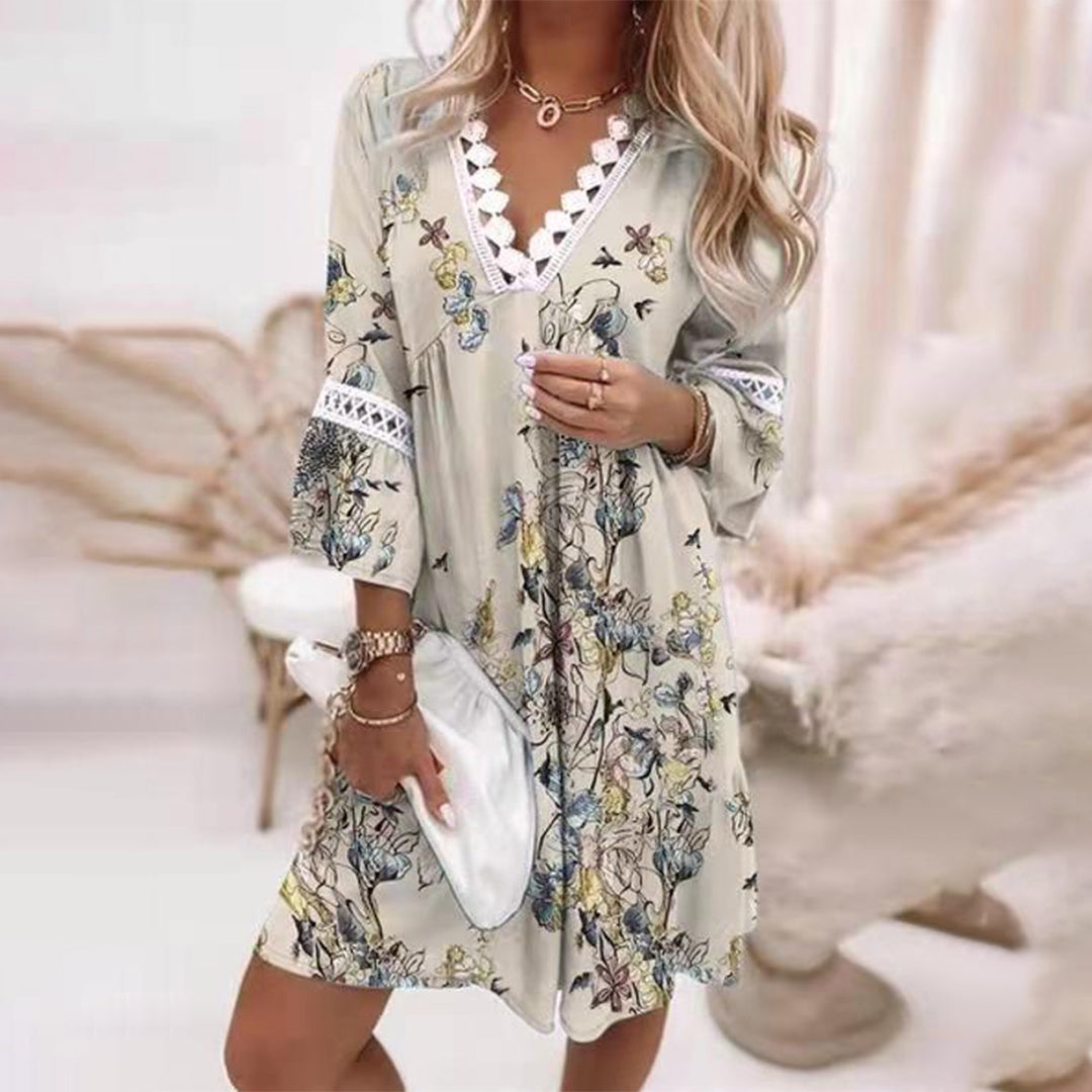 Delicate Floral Sundress with Lace Details