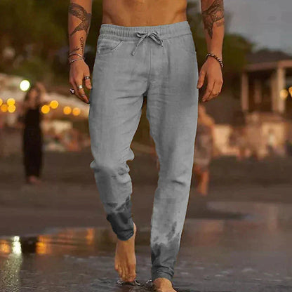 Relaxed Fit Elastic Waist Trousers