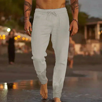 Relaxed Fit Elastic Waist Trousers