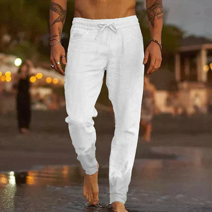 Relaxed Fit Elastic Waist Trousers