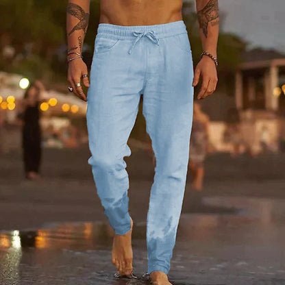 Relaxed Fit Elastic Waist Trousers