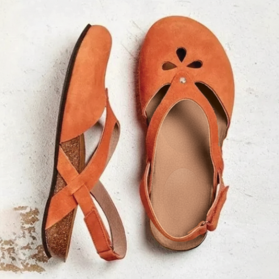 Classic Buckle Strap Flat Sandals