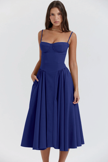 Floral Flowy Knee Length Dress