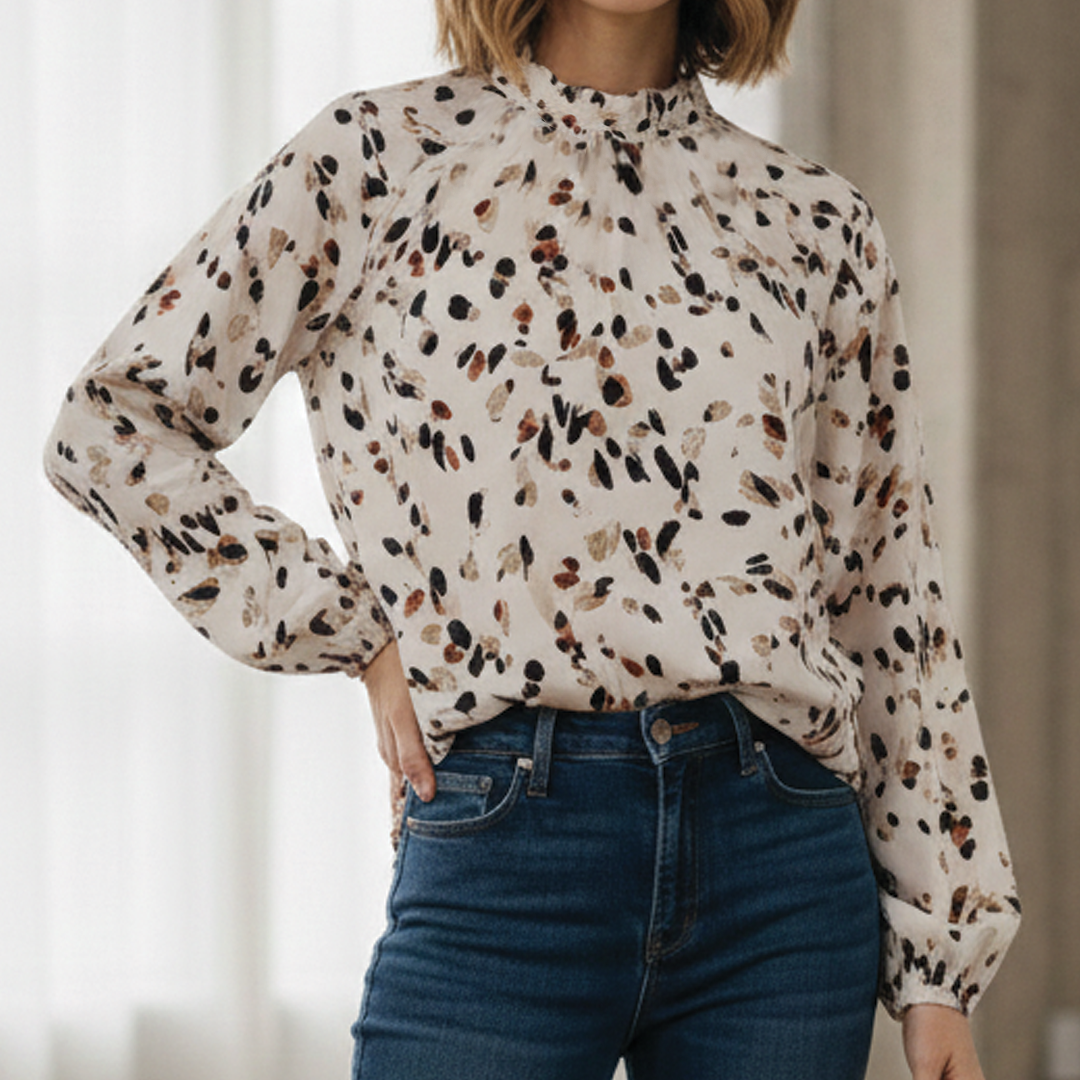 Chic Ruffled Women's Blouse