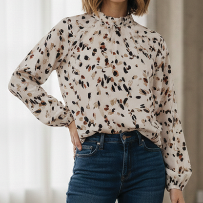 Chic Ruffled Women's Blouse