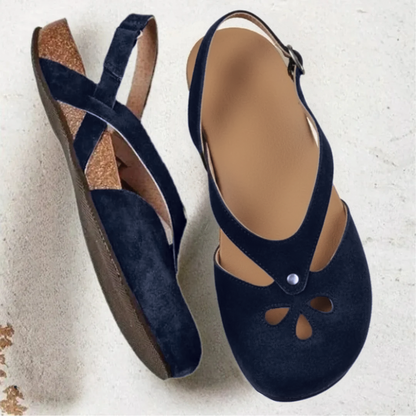 Classic Buckle Strap Flat Sandals