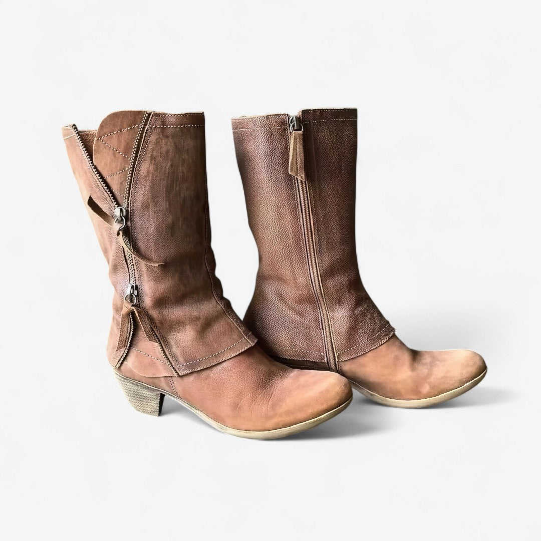Rugged Lace Up Ankle Boots