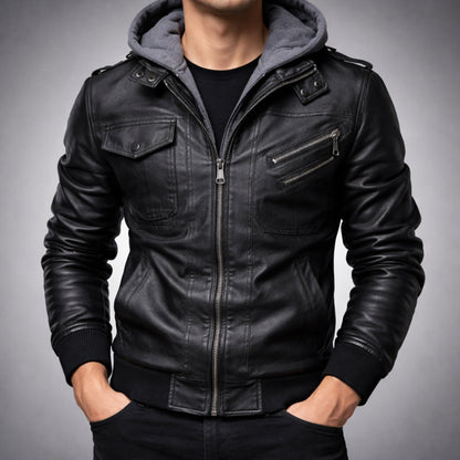 Genuine Brown Biker Jacket