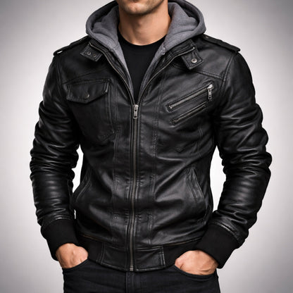 Genuine Brown Biker Jacket