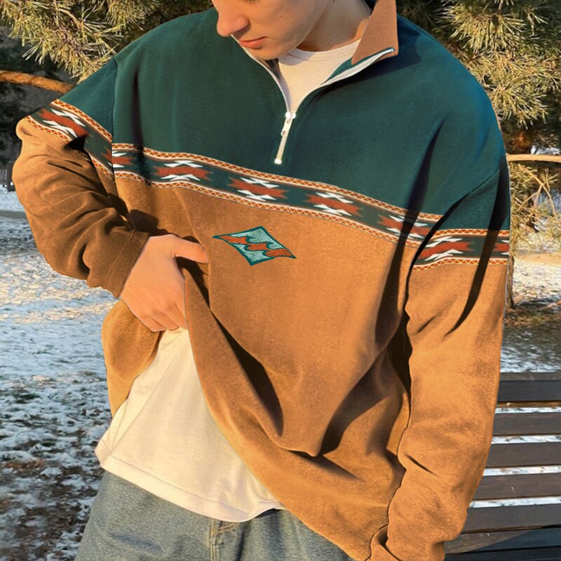 Classic Vintage Zip Up Sweater