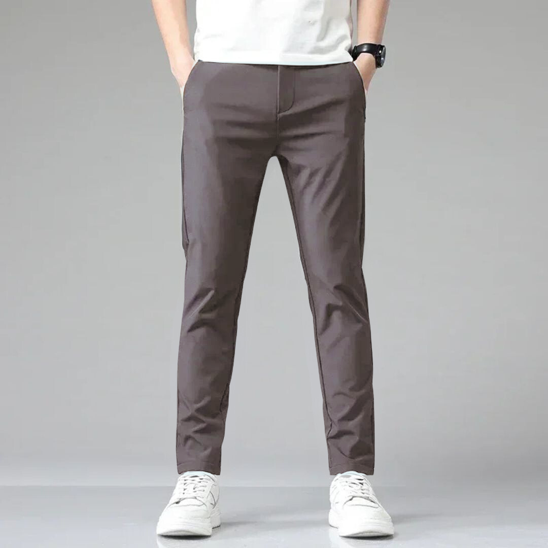 Men's Slim Fit Dress Pants Tapered Leg