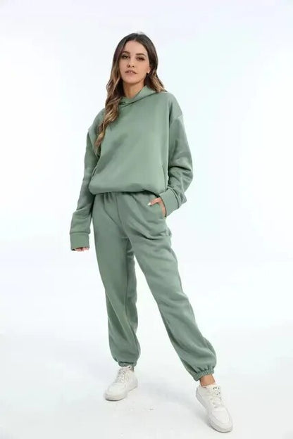 Women's Hoodie Loungewear Set Fleece Winter - VibreMode
