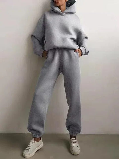Women's Hoodie Loungewear Set Fleece Winter