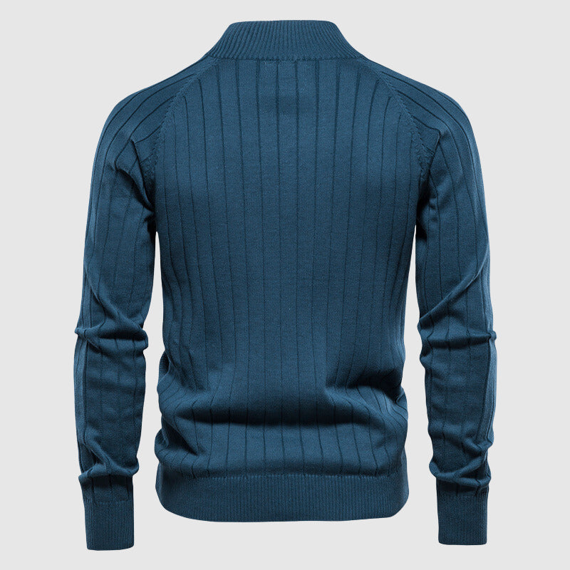 Men's Cotton Full Zip Cardigan Sweater