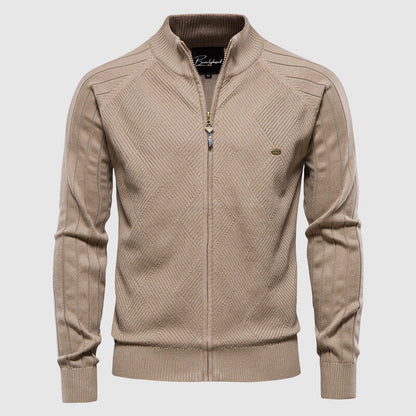 Men's Cotton Full Zip Cardigan Sweater