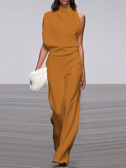 Women's Sleeveless Jumpsuit Open Back - VibreMode