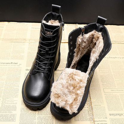 Women's Ankle Boots Front Lace Lug Sole
