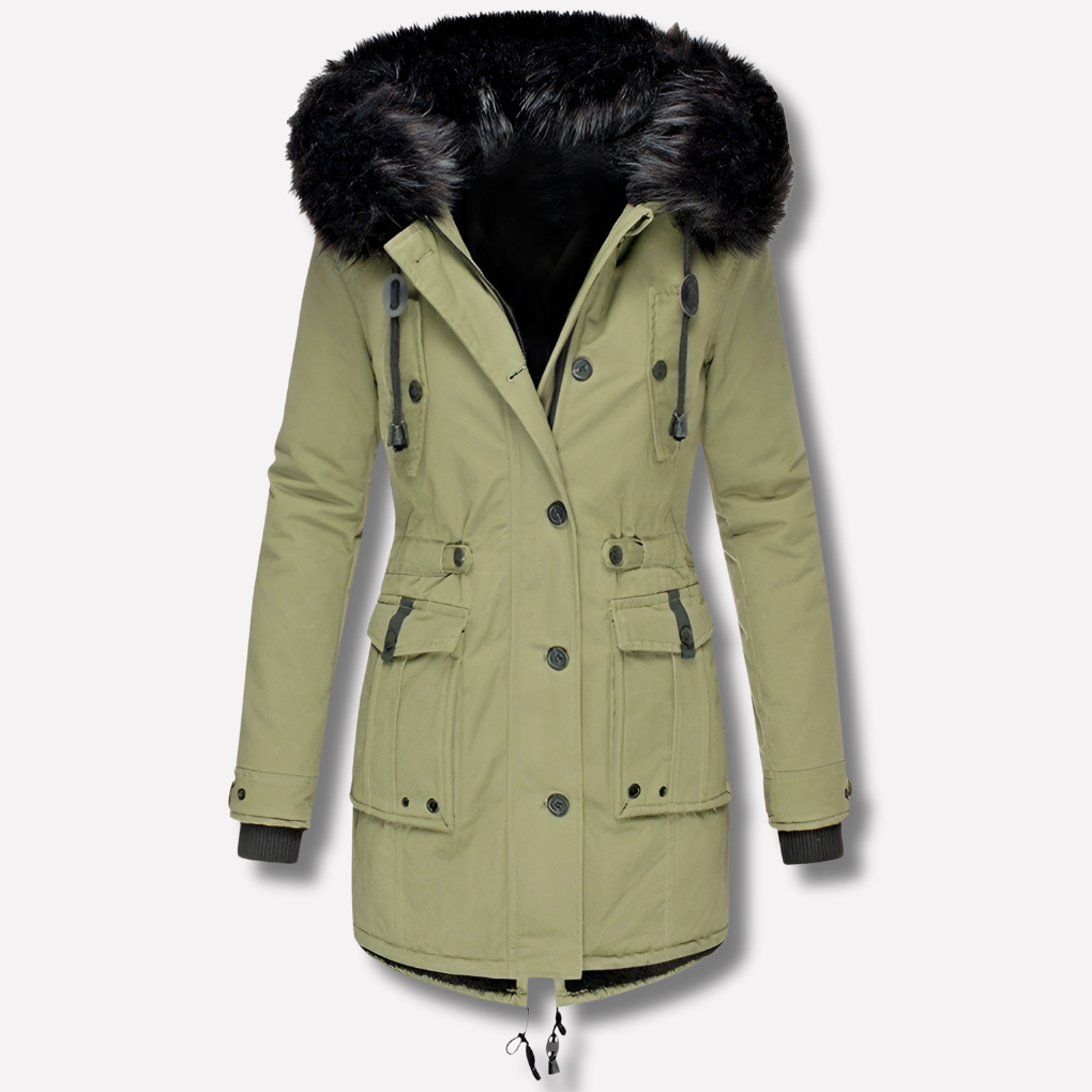 Women's Parka Jacket Hooded Waterproof