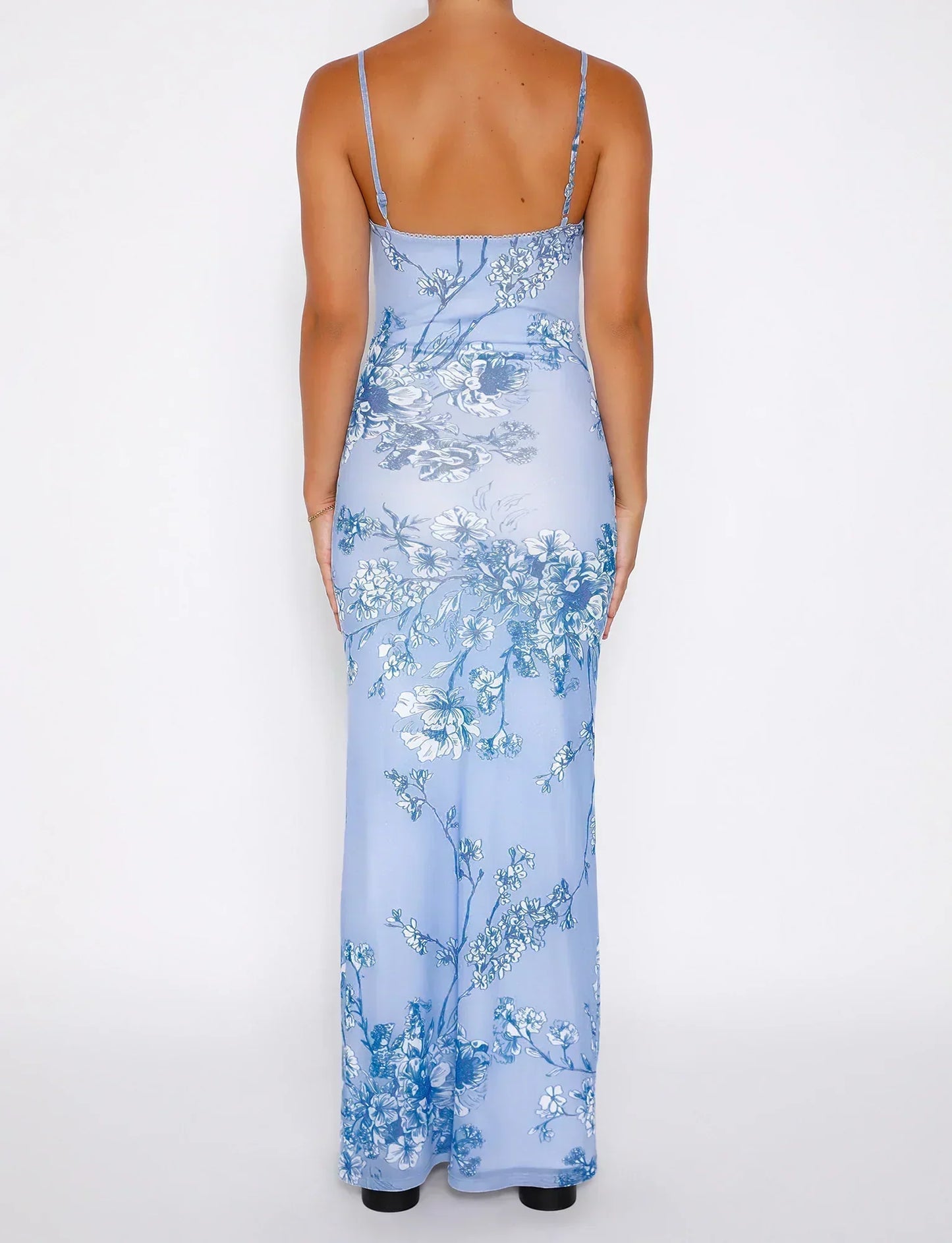 Women's Floral Lace Maxi Dress