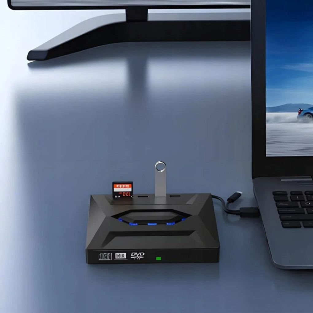 External 7-in-1 DVD Player CD Burner Writer