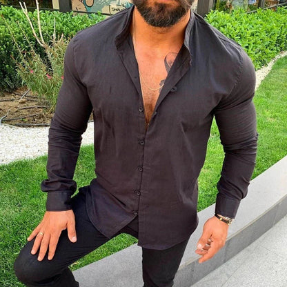 Men's Linen Dress Shirt