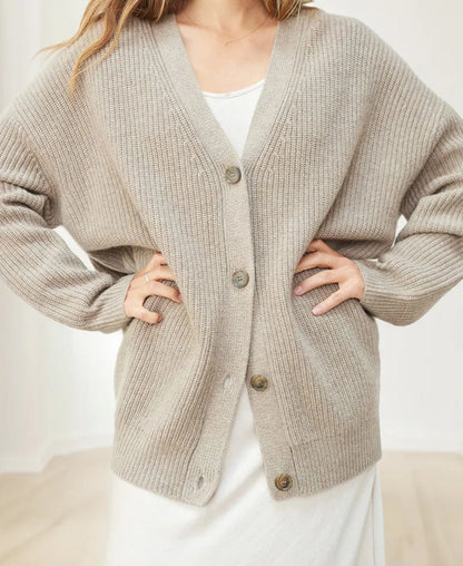 Women's Oversized Cardigan Ribbed Knit Comfortable