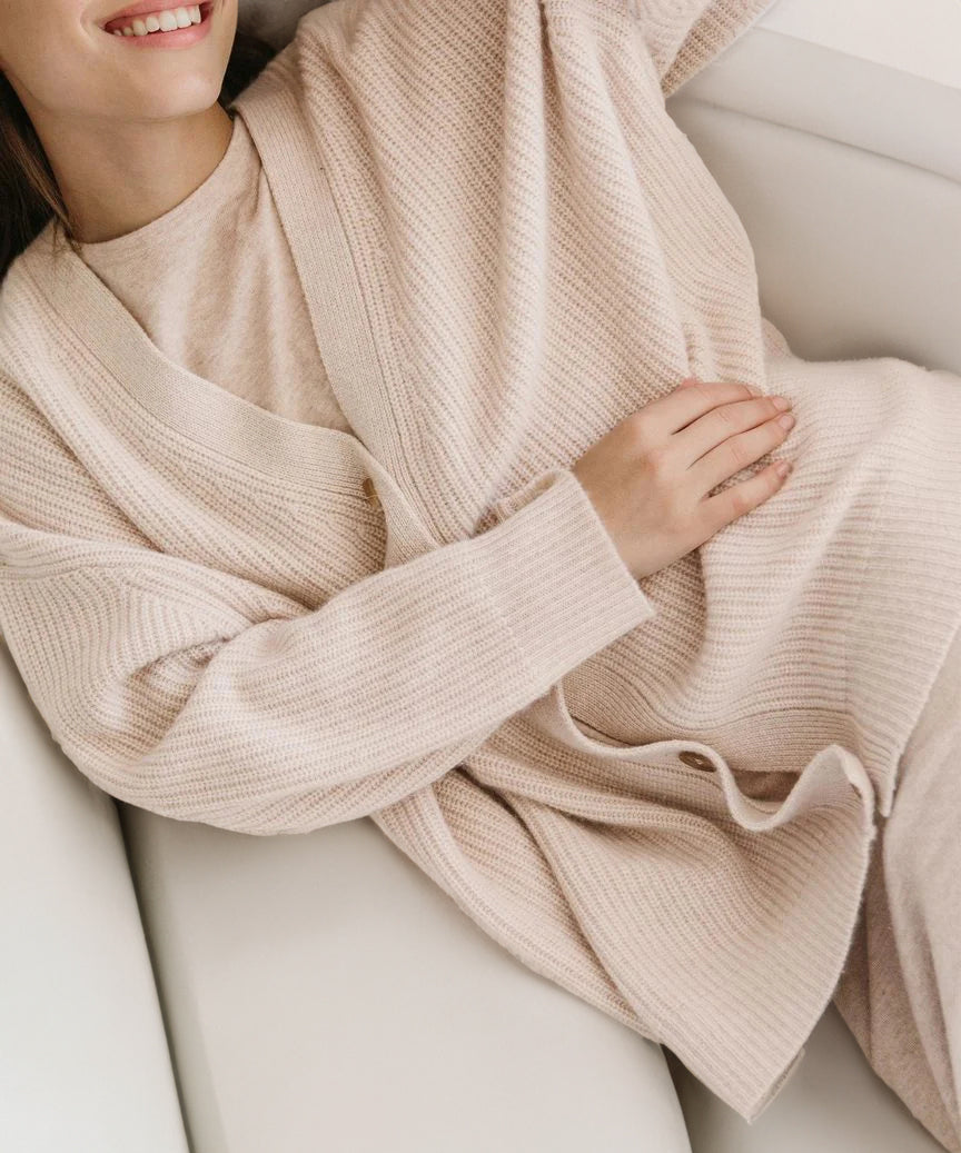 Women's Oversized Cardigan Ribbed Knit Comfortable