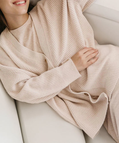 Women's Oversized Cardigan Ribbed Knit Comfortable