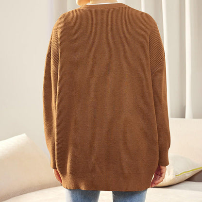 Women's Oversized Cardigan Ribbed Knit Comfortable