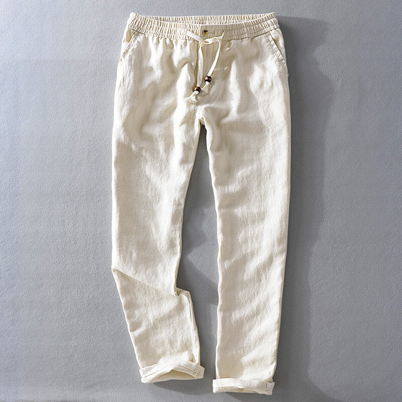 Relaxed Fit Lightweight Linen Pants
