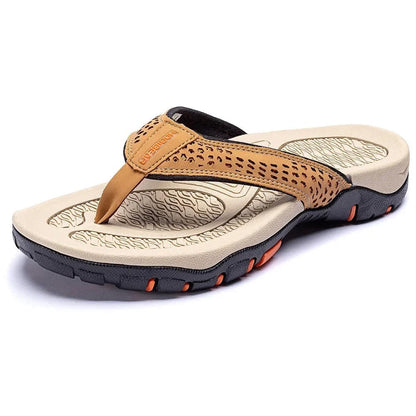 Comfortable Men's Sports Flip Flops with Arch Support Sandals