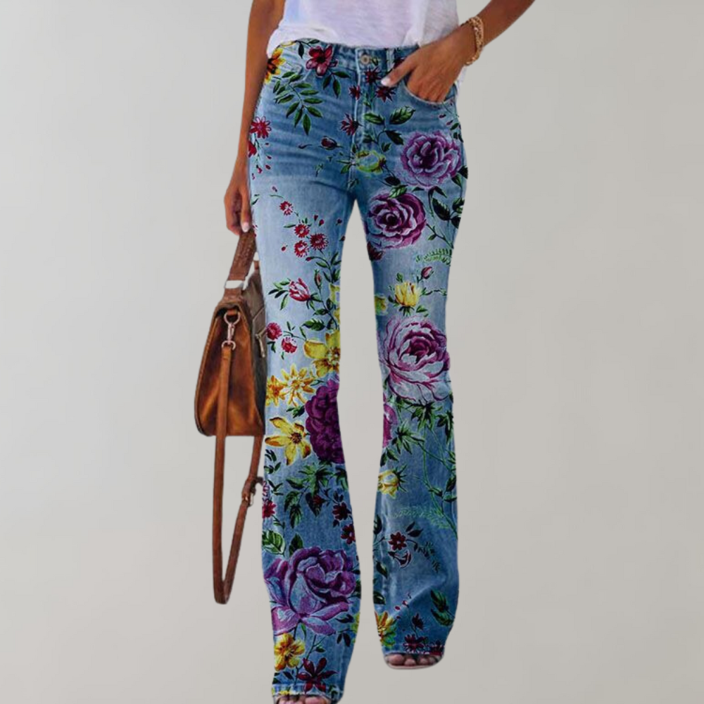 Women's Flare Denim Jeans Pants