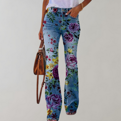 Women's Flare Denim Jeans Pants