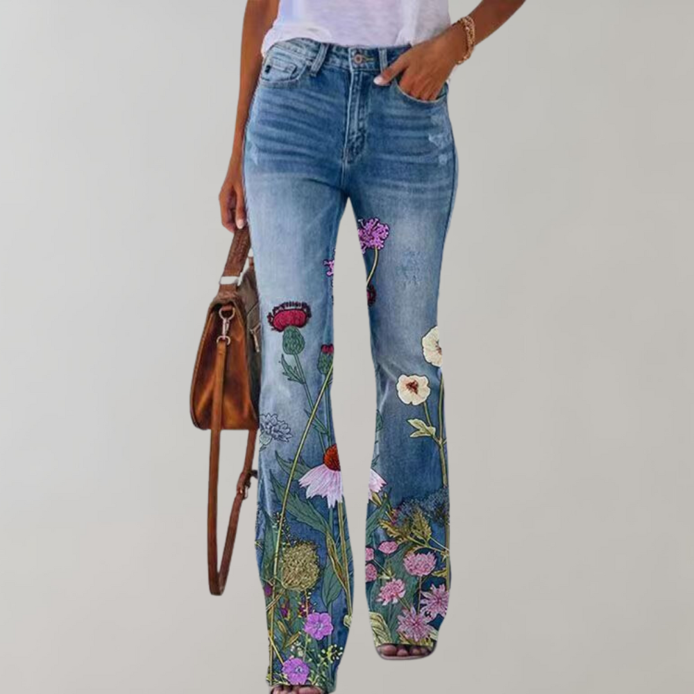Women's Flare Denim Jeans Pants
