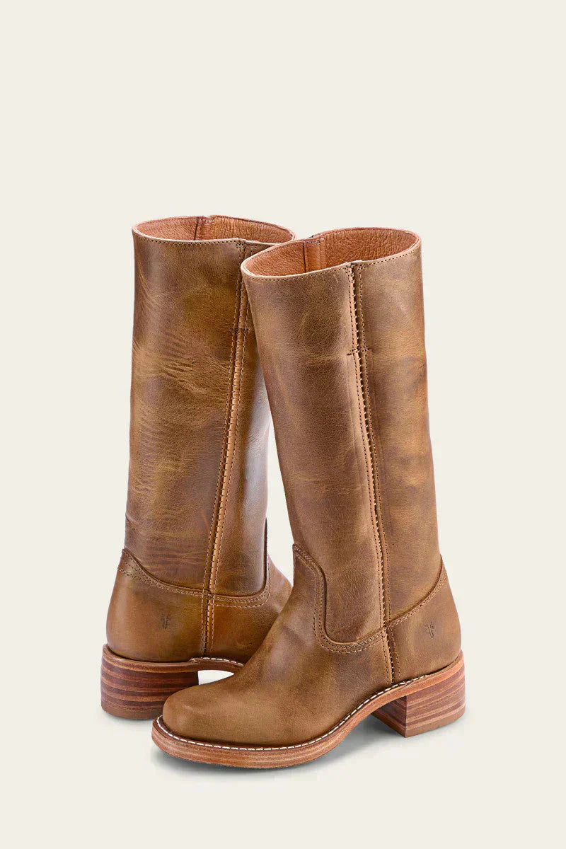 Women's Mid-Calf Boots Closed Toe Block Heel