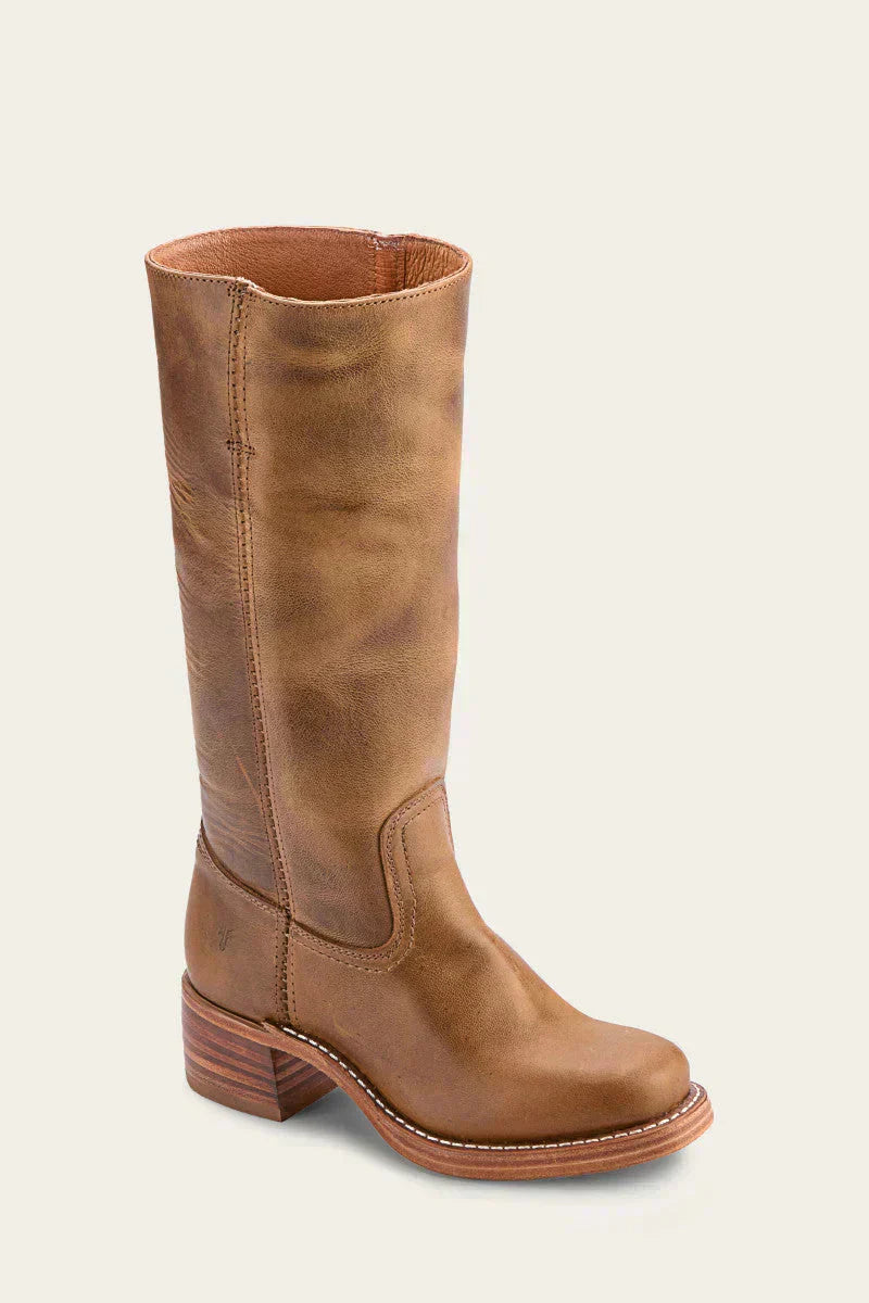 Women's Mid-Calf Boots Closed Toe Block Heel