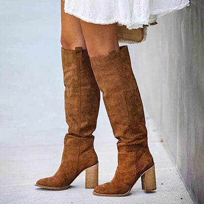 Elegant High Heel Knee Boots