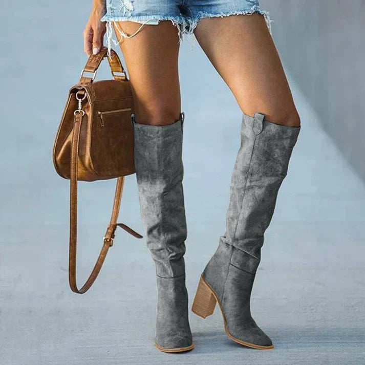 Elegant High Heel Knee Boots
