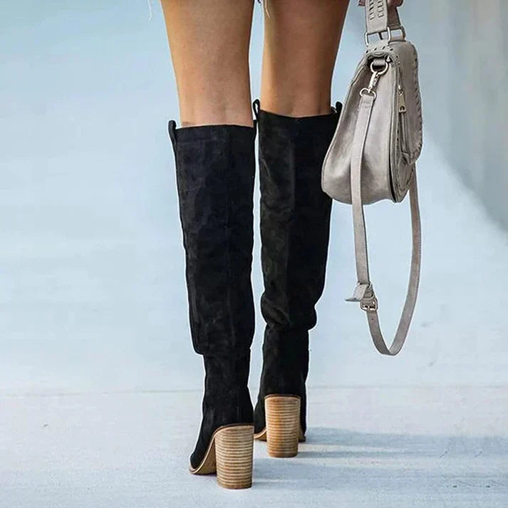 Elegant High Heel Knee Boots