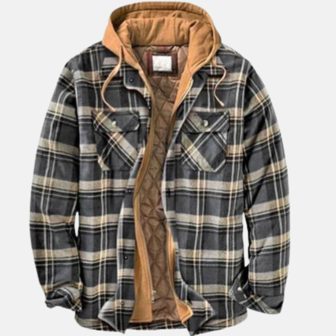 Warm Plaid Men's Flannel Shirt Jacket