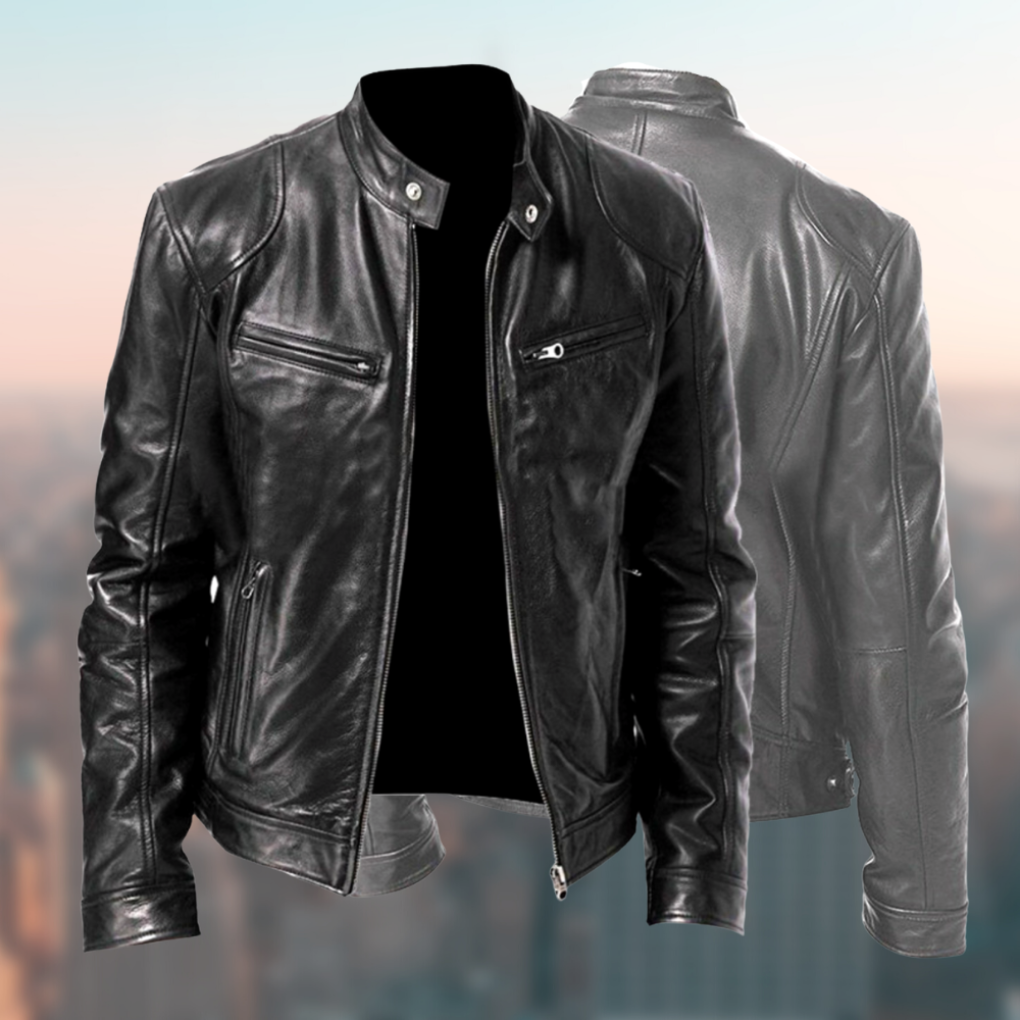 Men's Leather Jacket Timeless Classic Brown