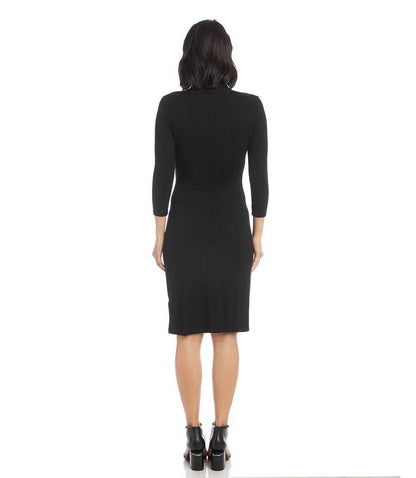 Elegant Ladies' 3/4 Sleeve Wrap Dress