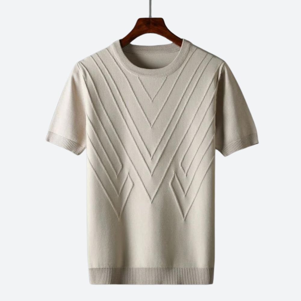 Men's Modern T-Shirt Cotton Casual White - VibreMode