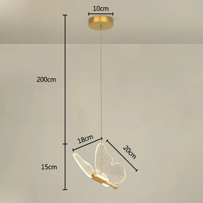 Butterfly Pendant Lamp Led Magical