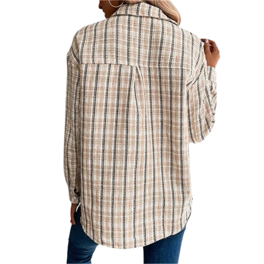 Women's Long Sleeve Blouse Cotton Casual White
