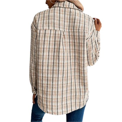 Women's Long Sleeve Blouse Cotton Casual White